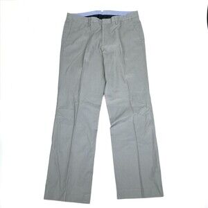 BONOBOS Stretch Washed Straight Leg Chino Dress Pant Trouser Men 35 x 32 Gray